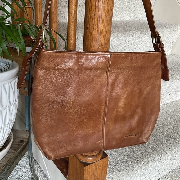 Vintage Stone Mountain Genuine Leather Shoulder Bag Purse y2k 2000s - Picture 2 of 12
